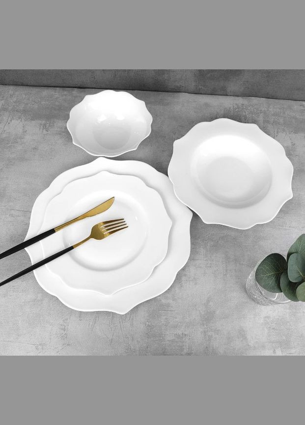 Тарелка фарфоровая десертная Harmony D21.5*1.2см No Brand (299462285)