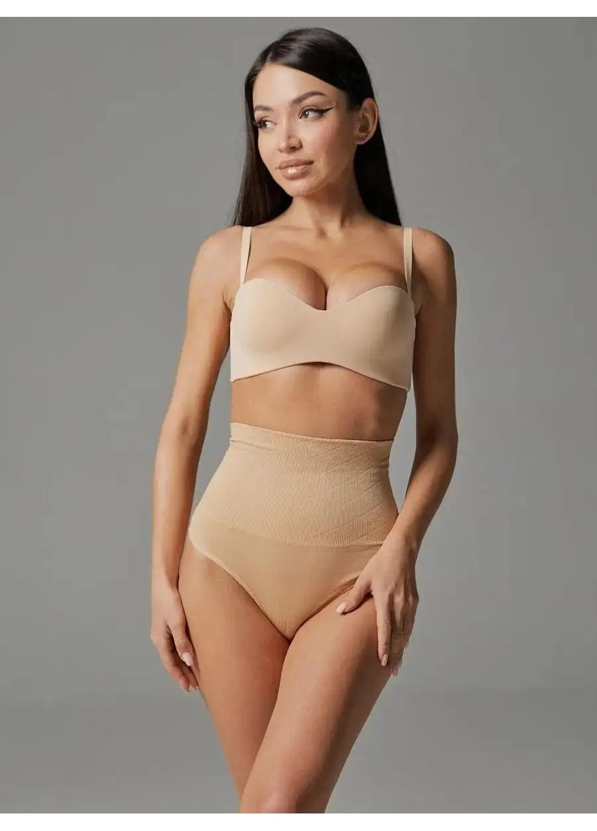 Соблазнительные утягивающие коррекционные стринги ромб, Женские трусики-стринги для коррекции фигуры No Brand утягуючі корекційні стрінги ромб бежевий (360428906)