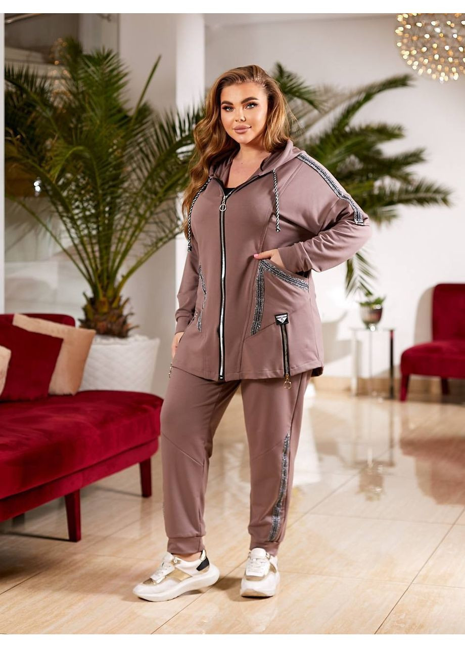 Спортивный костюм женский больших размеров Style Point (348432790)