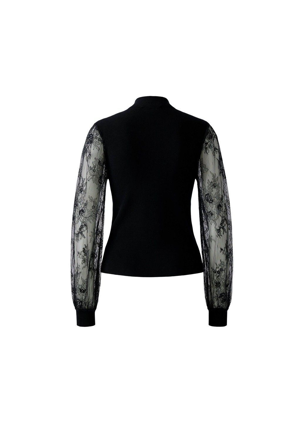 Чорний демісезонний жіночий светр чорний джемпер Oui