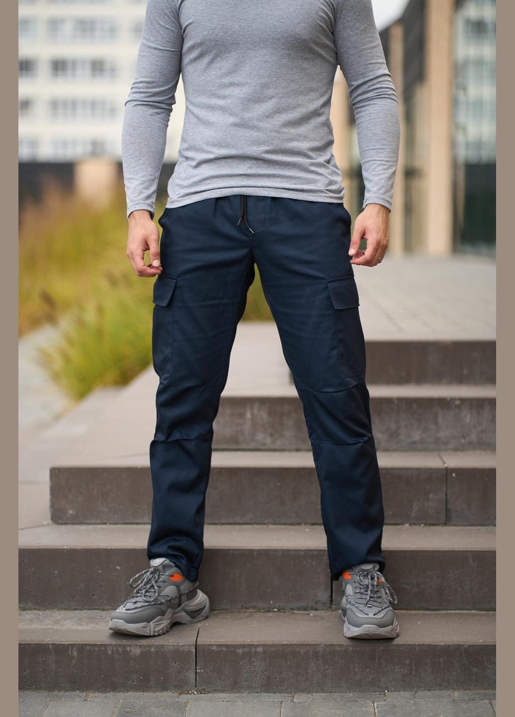 Темно-синие брюки Vakko