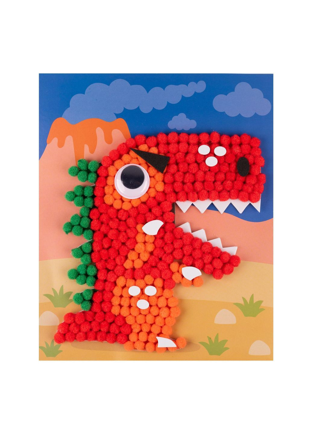 Набір для творчості Динозаврик Аплікація з помпонами () 1 Вересня 954592 (366529579)