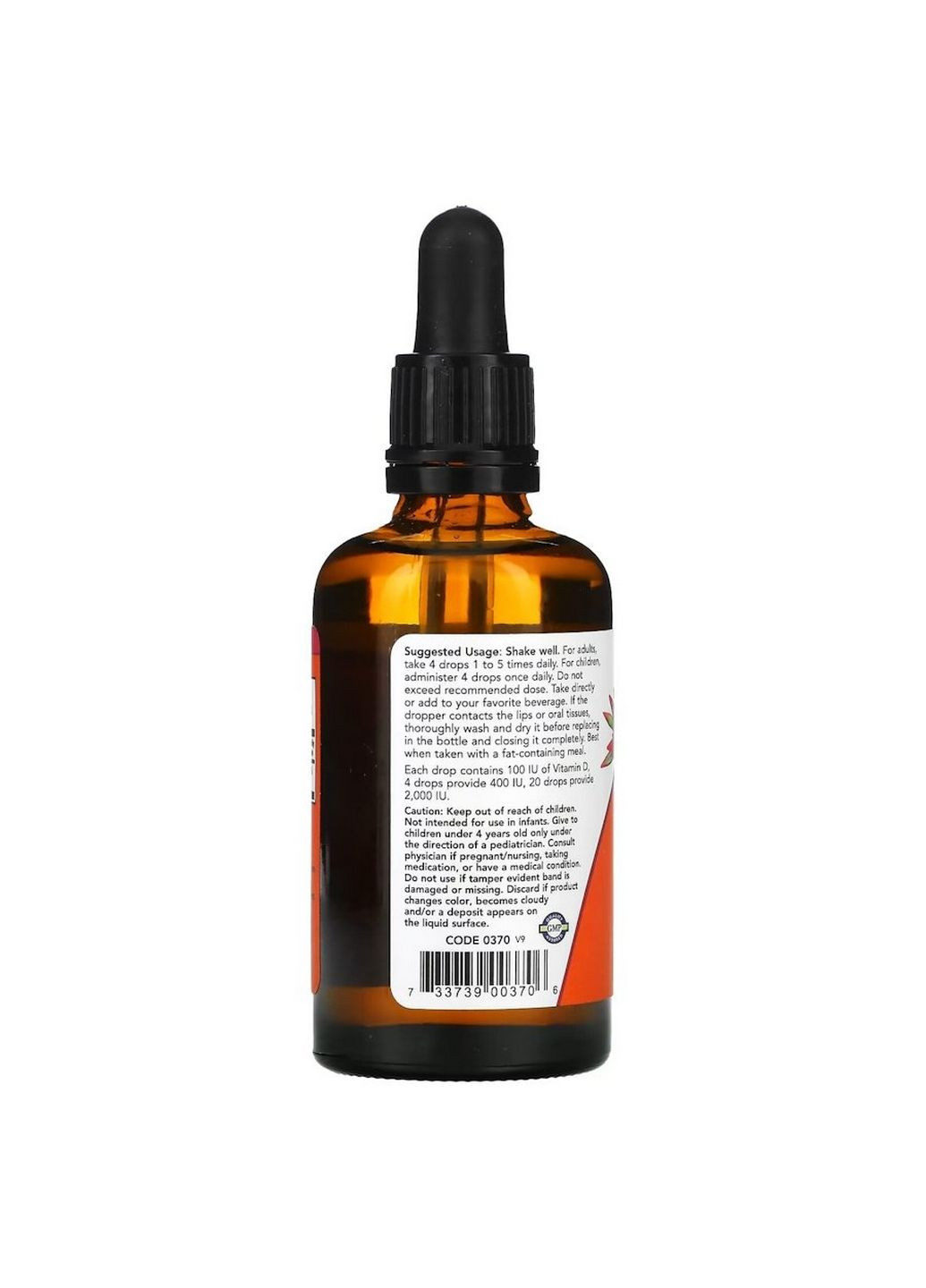 Витамины и минералы Vitamin D3, 59 мл Now (294929606)