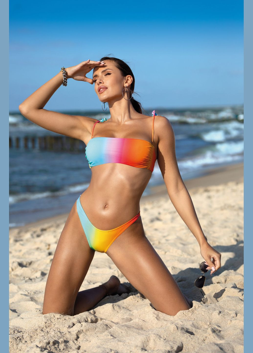 Комбинированный демисезонный купальник раздельный (бюстгальтер,трусики) Etna