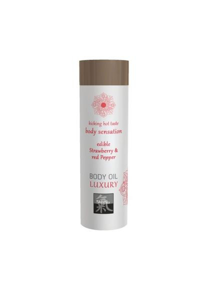 Съедобное масло для тела Клубника и Красный Перец, 75 мл Hot (297134163)