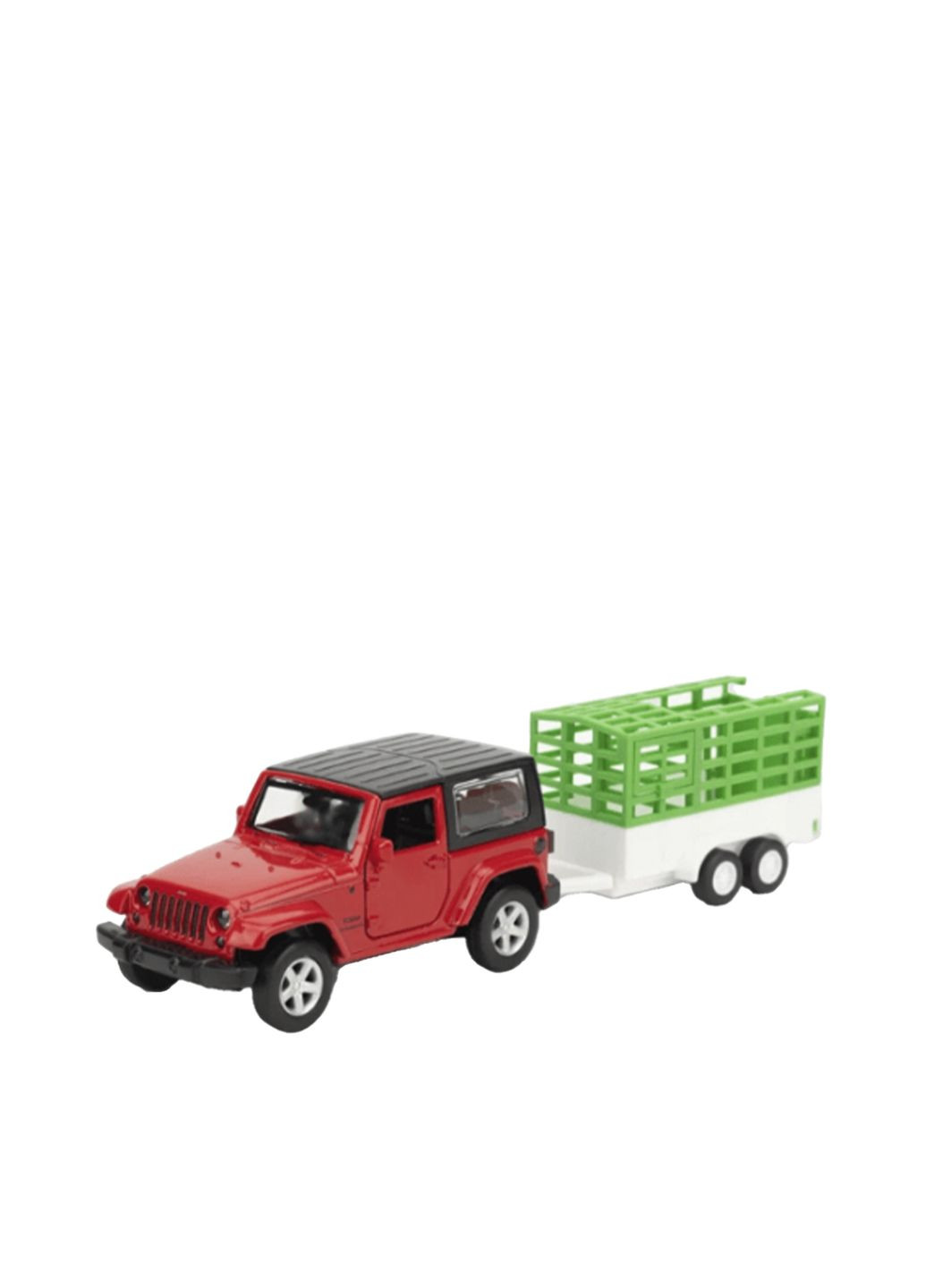 Металева модель Jeep Wrangler з причепом колір різнокольоровий CB-00259169 АВТОПРОМ (314887382)