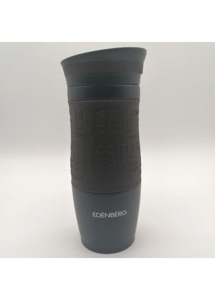 Термокружка EB-624 380 мл Термос чашка Нержавеющая сталь с силиконовым нескользящим держателем Edenberg (360544310)
