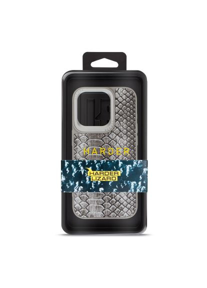 Чехол для мобильного телефона (ARM76872) Harder Lizard Apple iPhone 15 Pro Grey (357492195)