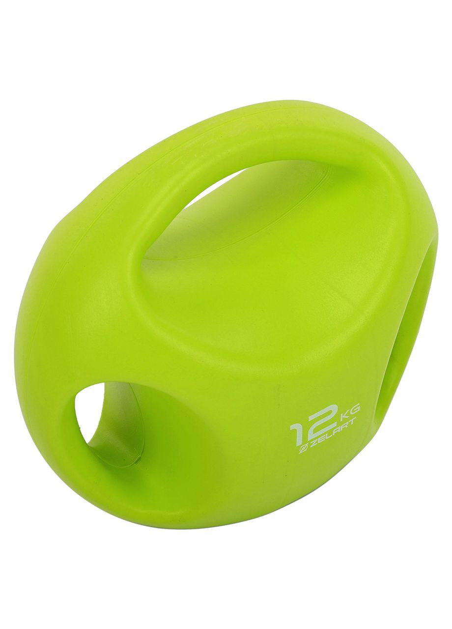 Гиря цільна пластикова PE з потрійним хватом TA-2670-12 12кг (наповнення цемент, ) MD2223 Zelart (361435214)