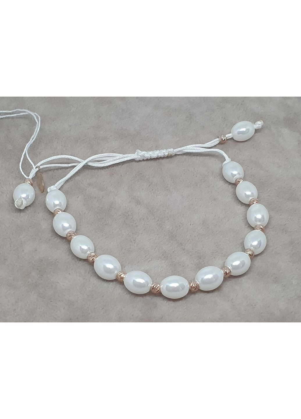 Браслет из текстиля со вставками золота и жемчуга. 9237_1/М FAVORITUM (369148741)