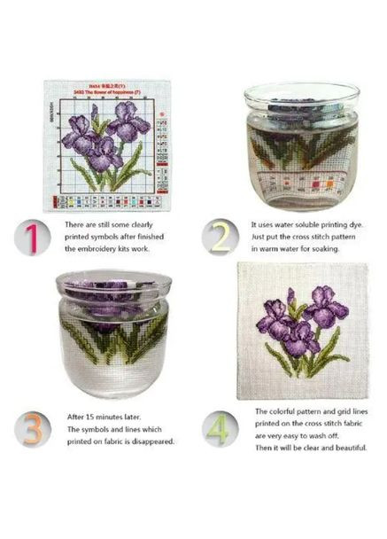 Набор для вышивания по нанесённой на канву схеме "Butterfly Fairy 15". AIDA 14CT printed 19*27 см Joy Sunday (313613102)