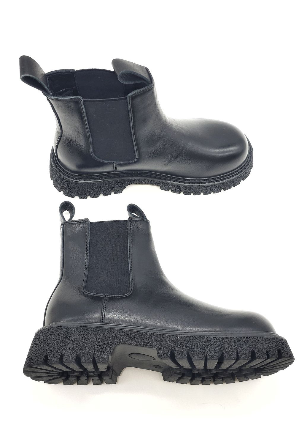 Осенние женские ботинки черные кожаные bv-13-12 23 см (р) Boss Victori