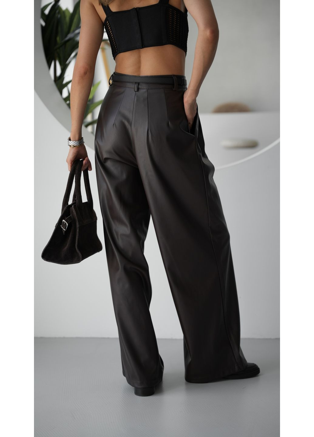 Шкіряні штани Larionoff (360983703)