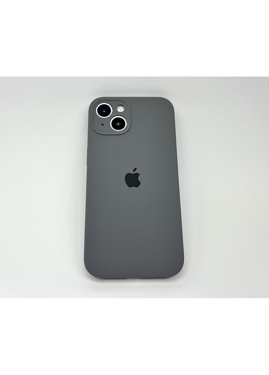 Чохол на айфон 13 Silicone case для 13 full camera cover з мікрофіброю силіконовий Grey / No Brand (369137574)