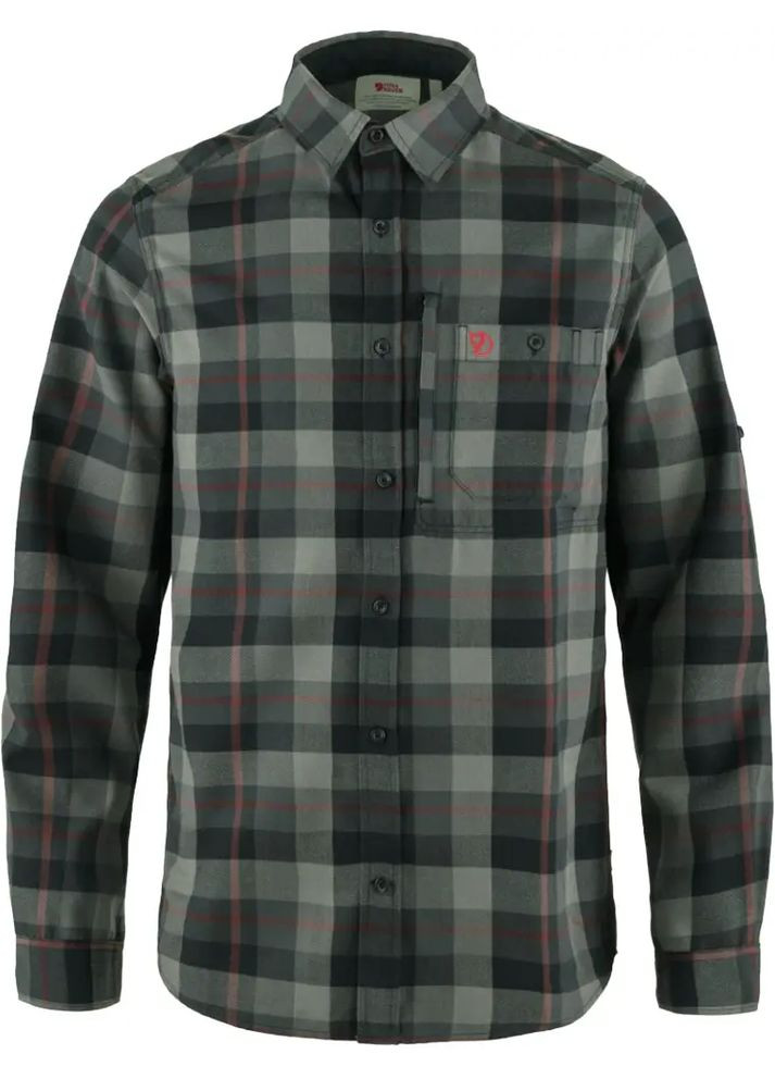 Комбінована сорочка fjallglim shirt m black/grey Fjallraven