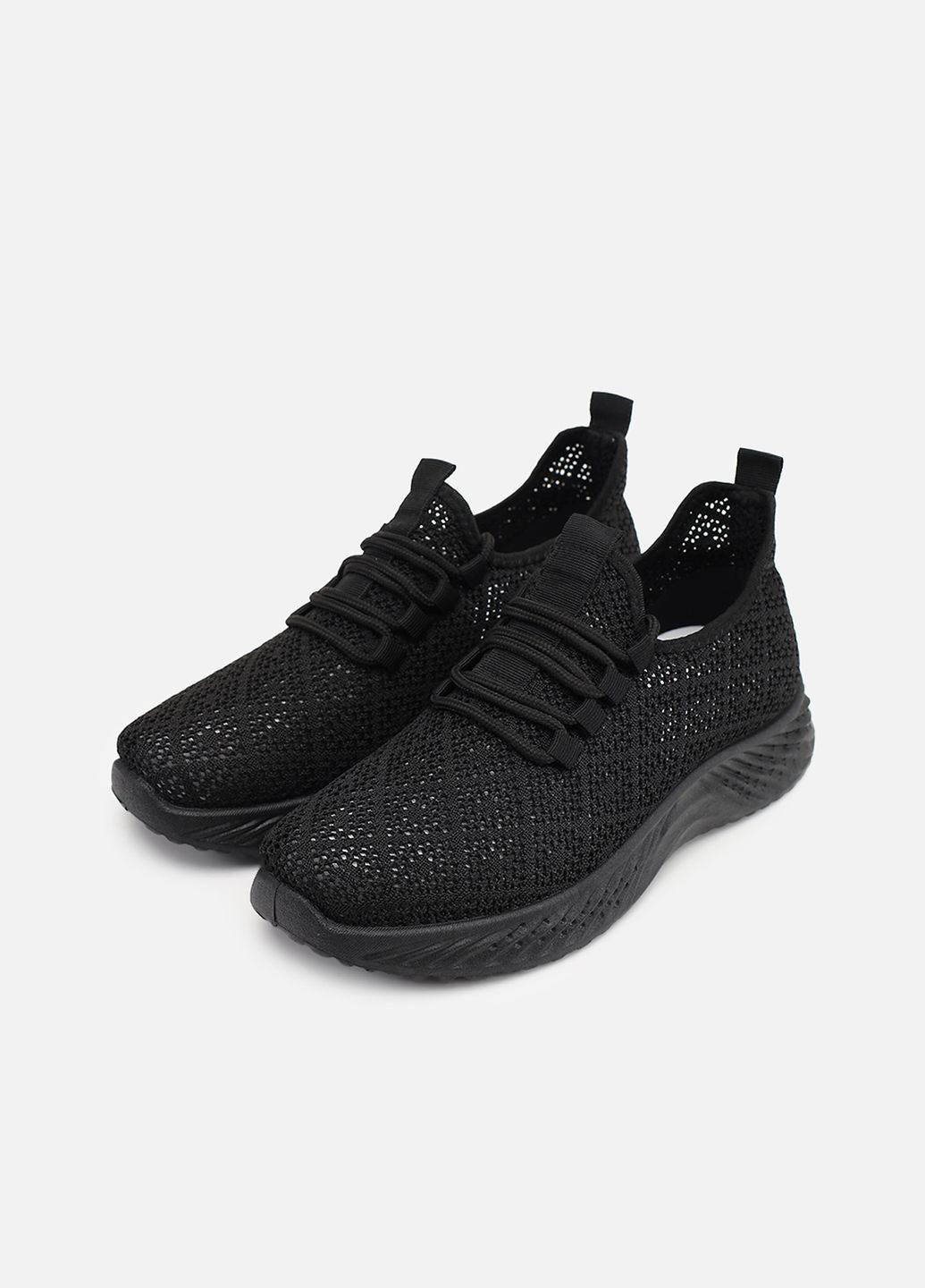 Кросівки жіночі на пласкій підошві колір чорний ЦБ-00264115 Yuki чорні (324950399)