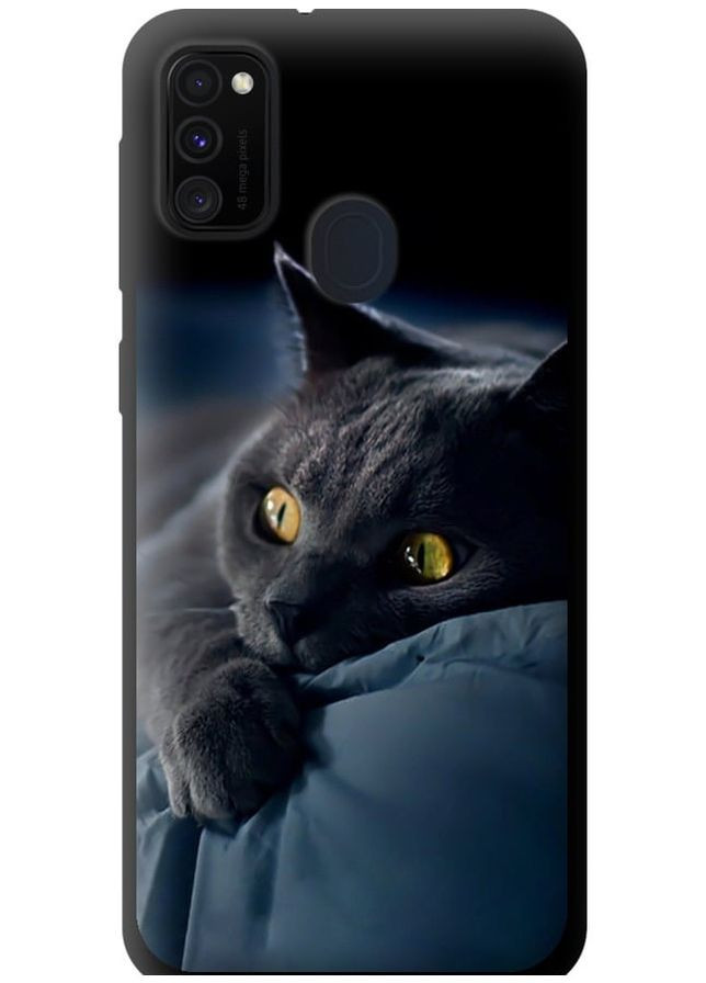 TPU чохол 'Димчастий кіт' для Endorphone Samsung Galaxy M21 M215F (265225896)