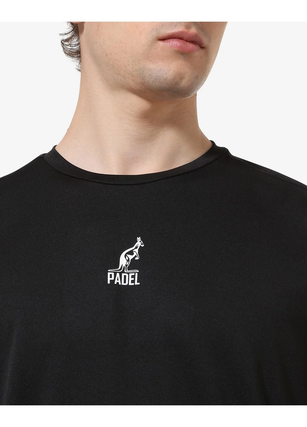Черная футболка padel basic ace t-shirt black pauts0011-003 Australian