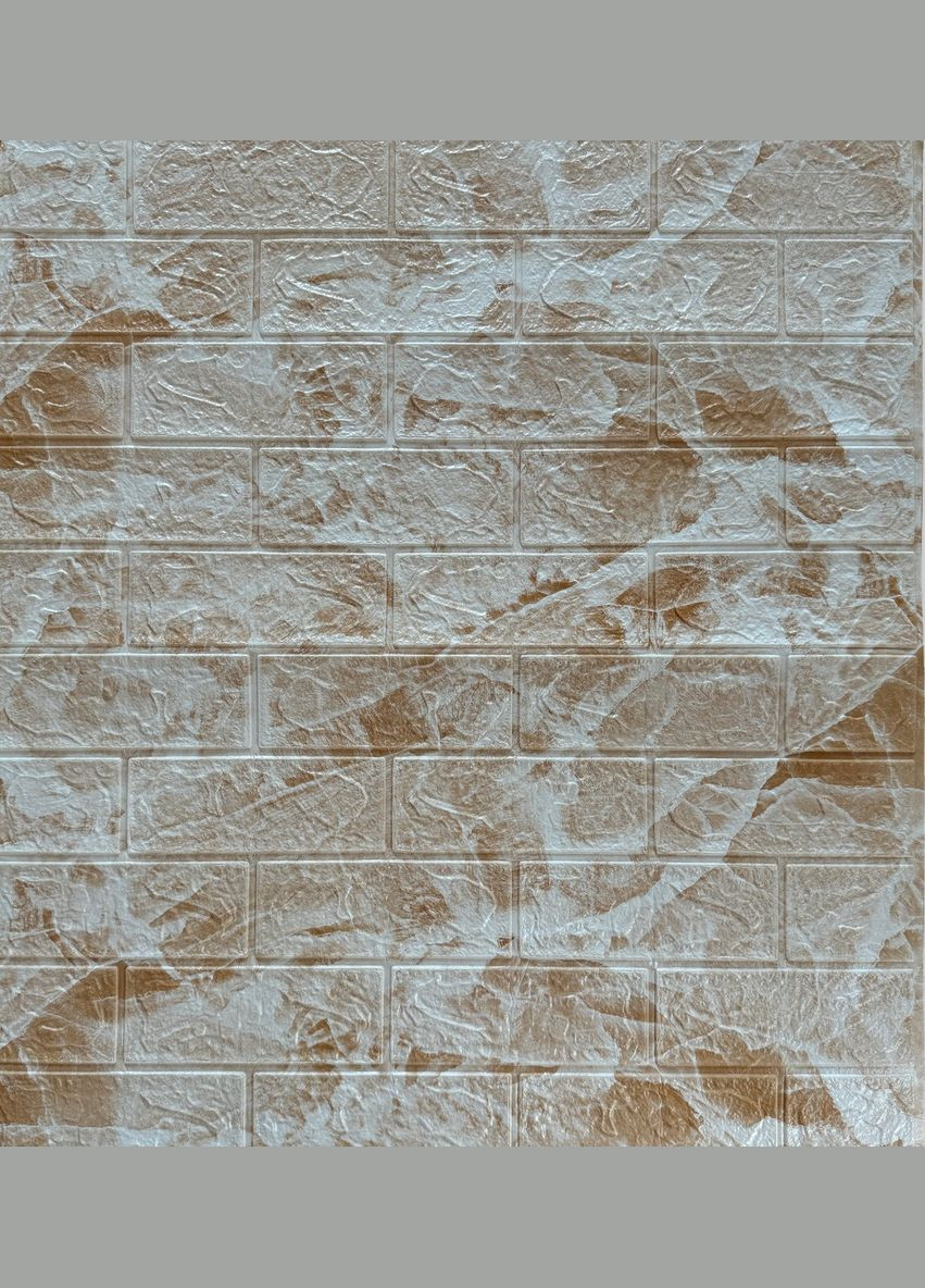 Интерьерная самоклеящаяся 3D панель под Мрамор капучино 700x770x3мм 3D Loft (300241633)