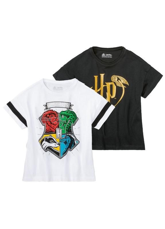 Чорна демісезонна набір футболок для дівчинки підлітка гаррі поттер. німеччина Lidl