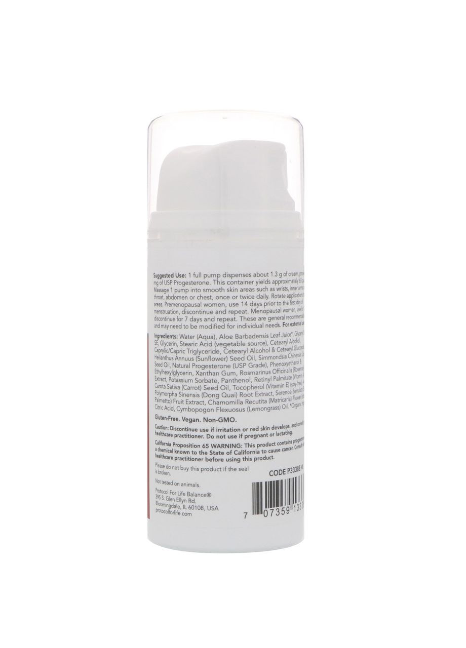 Крем для шкіри із прогестероном Skin Cream 85 г Protocol for Life Balance (357342773)