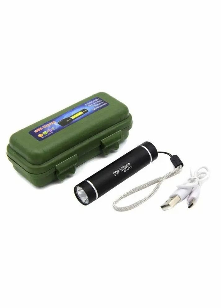 Фонарик аккумуляторный ручной BL 517 COB USB micro charge No Brand (305836243)