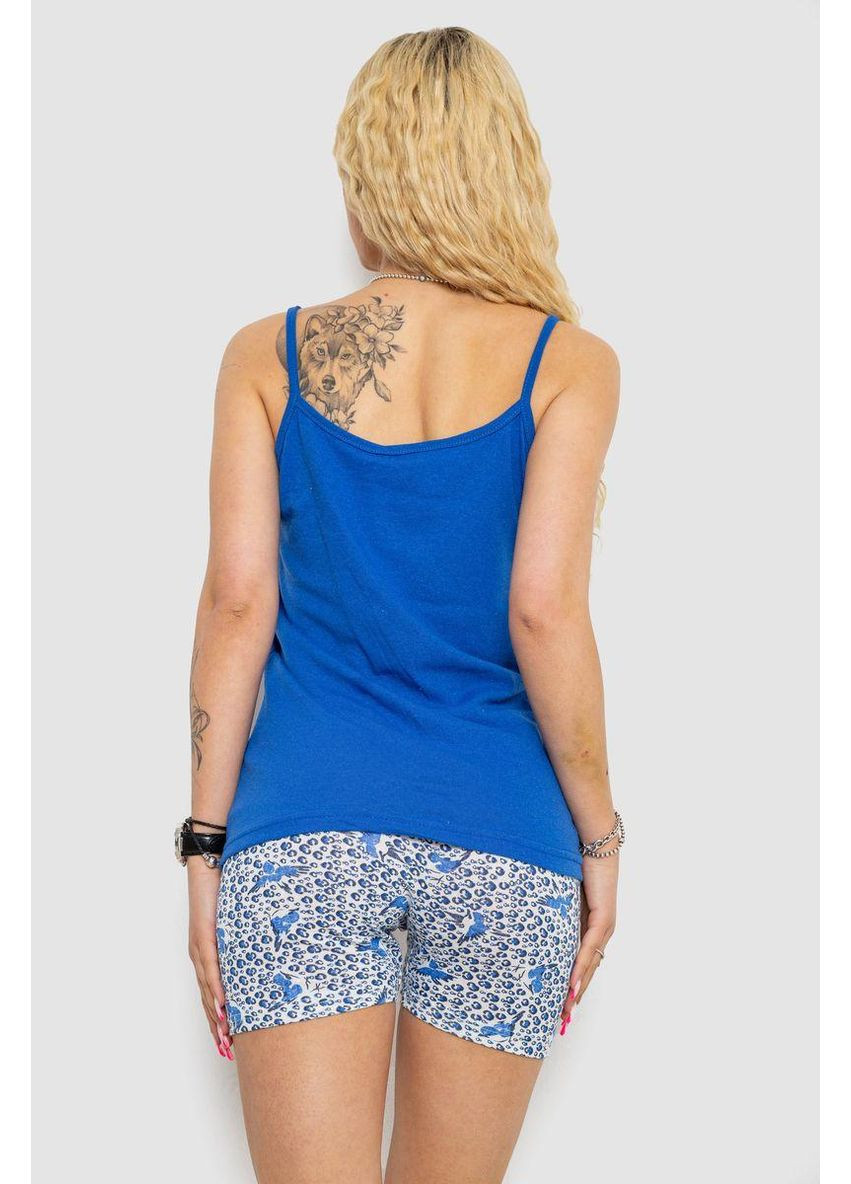 Синяя женская пижама с принтом, цвет синий, 238r3145 Ager