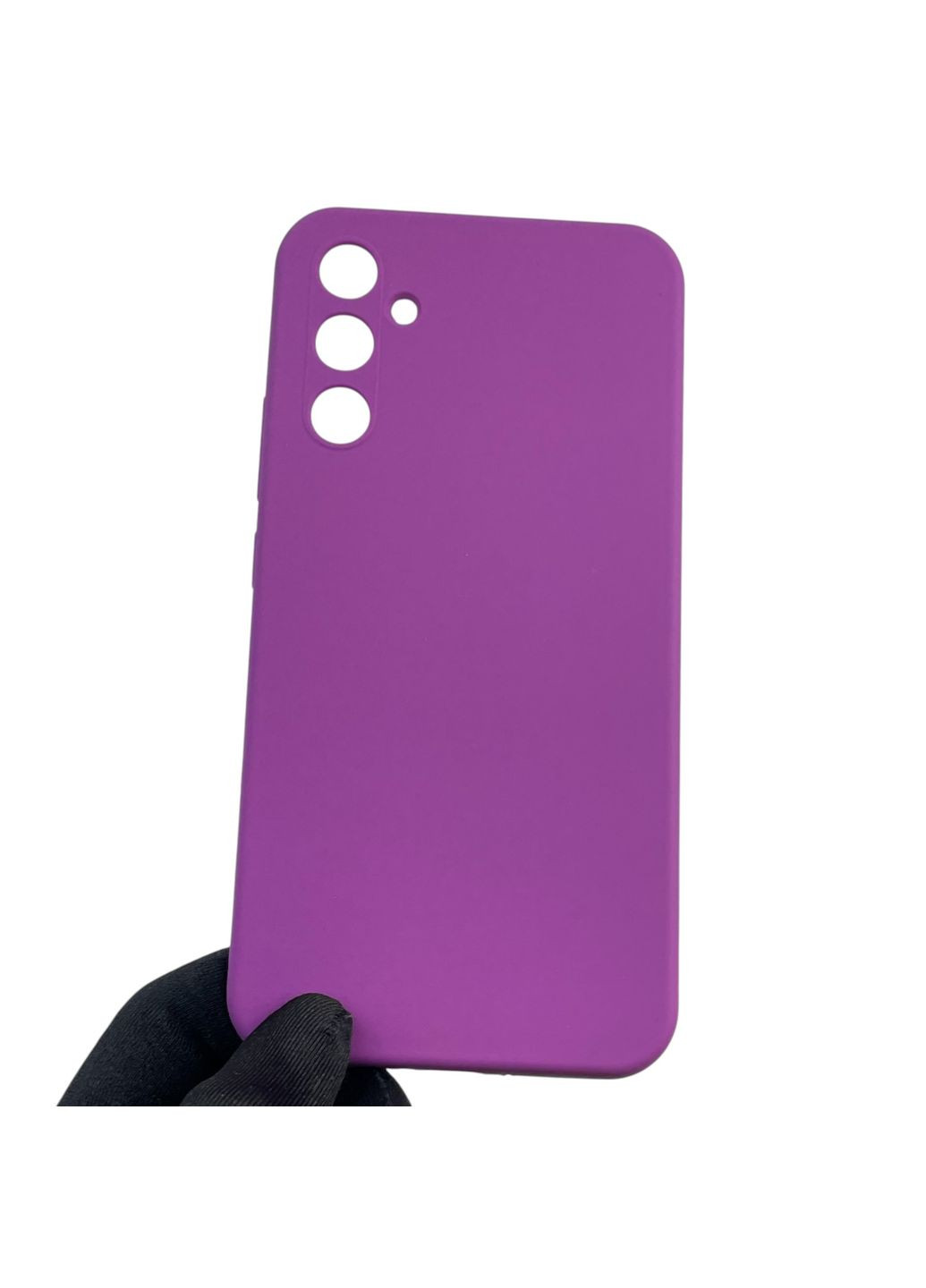 Чохол для Galaxy A34 5G (SM-A346E) силіконовий з мікрофіброю нековзний на самсунг а34 5г фіолетовий Samsung (366385733)