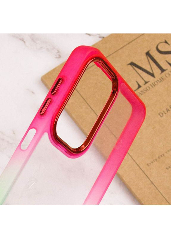 Чохол TPU+PC Fresh sip series для Realme C67 4G Салатовий / Рожевий No Brand (360879264)