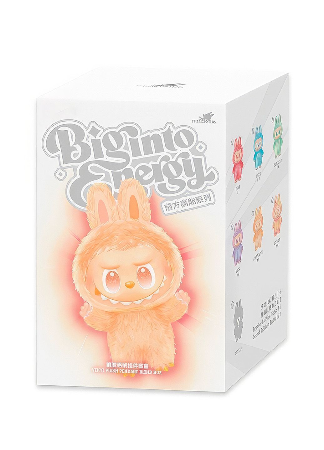 Іграшка-сюрприз Labubu плюшевий брелок у костюмі зайчика, стоячий V3 Лабубу Випадковий колір Pop Mart (339869396)