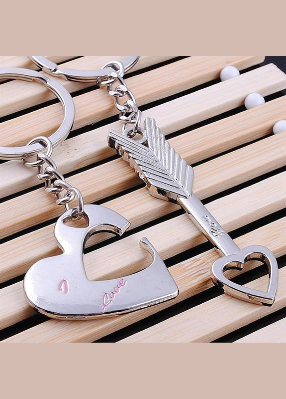 Подвійний брелок для ключів Серце та стріла XJXN (339077717)