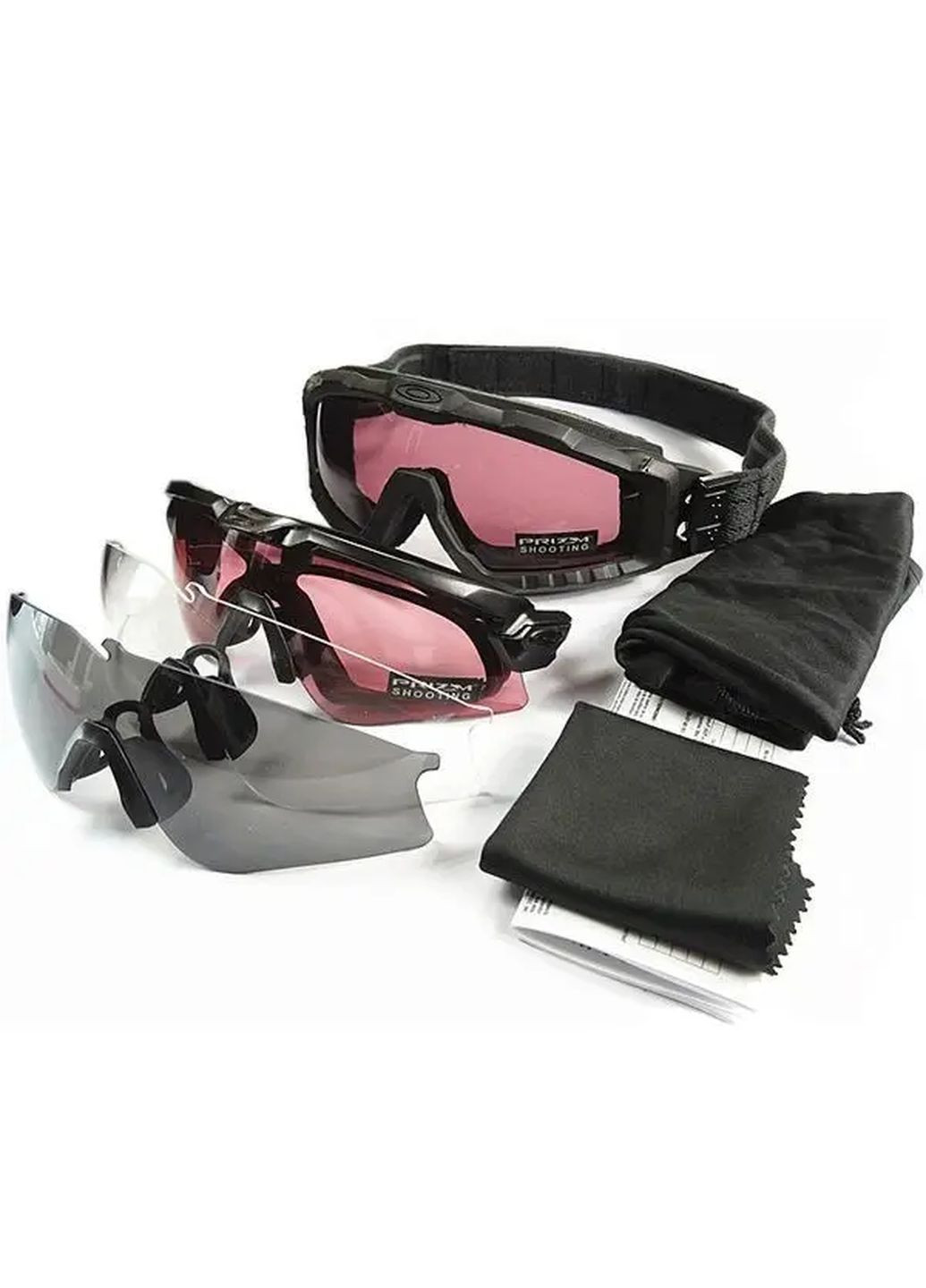 Захисні окуляри та маска 2 в 1 тактичні Si Ballistic M Frame black Oakley (280826717)