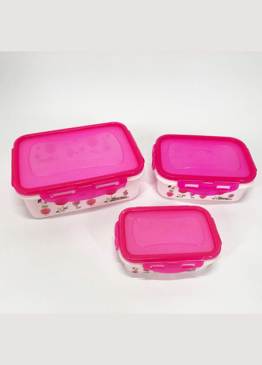 Комплект пластикових судків UN-1511. MO-844 Колір: рожевий Unique (365812990)
