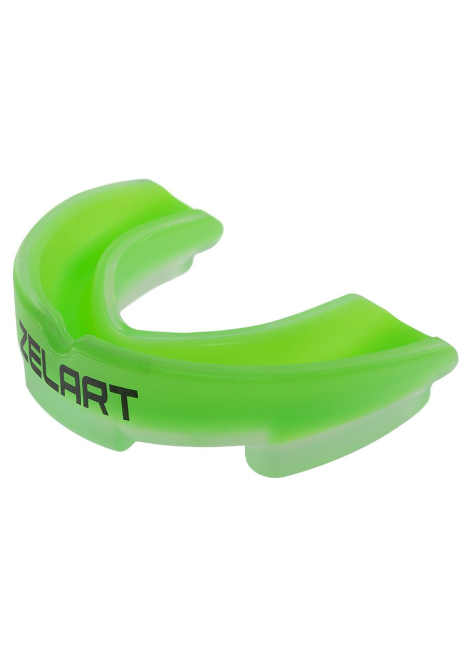 Капа боксерская односторонняя (однощелепная) двухкомпонентная (термопластик, салатовый) (BO-4507_Салатовый) Zelart (361435738)