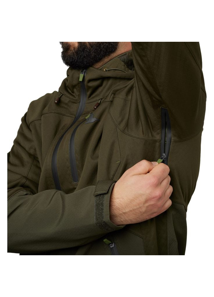 Зелена демісезонна куртка hawker shell ii хакі (m508605) Seeland Hawker Shell II Хакі 48