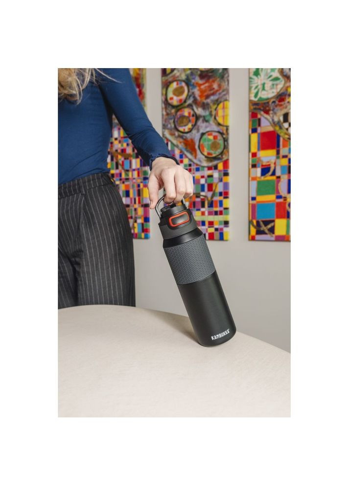 Термопляшка Elton Insulated 1000 мл чорна 11-03037 Kambukka (316469019)