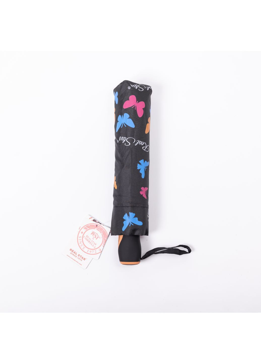 Чёрный зонт полуавтомат складной 97 см, черный yiwu hp-23-2b (364685020)