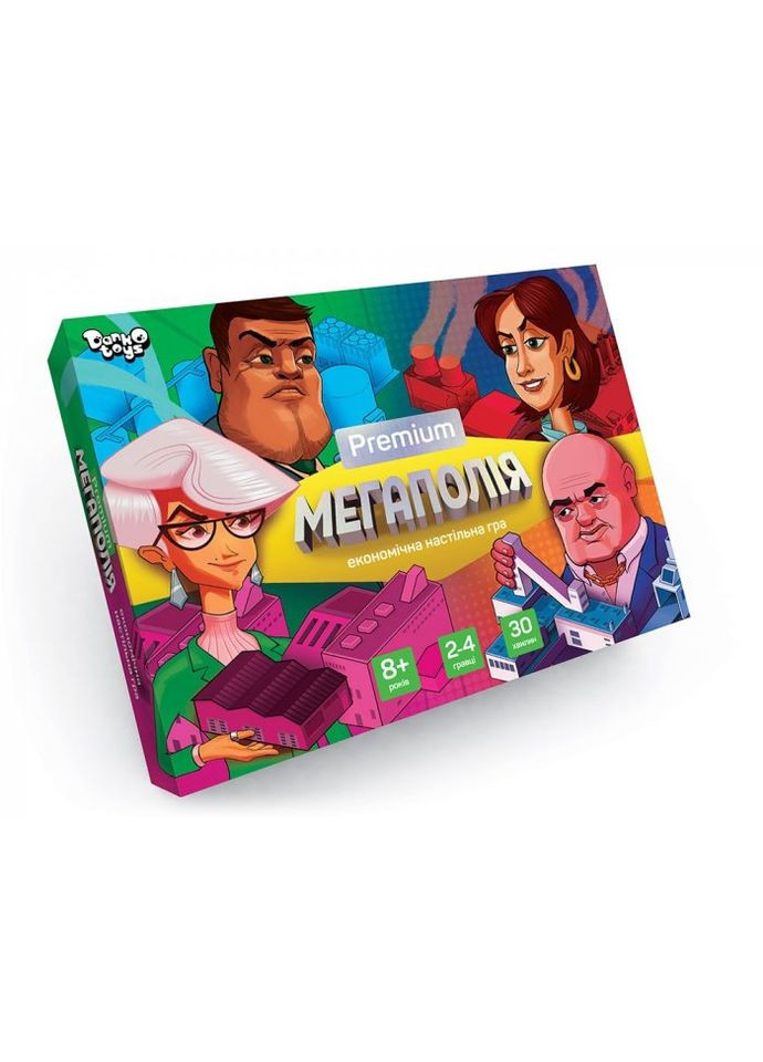 Настільна розважальна гра Мегаполія Premium, (укр.) Danko Toys (293056413)