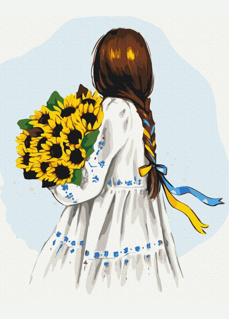 Картина по номерам " Цветы Украины © Alla Berezovska " 48x60 см Brushme (371804712)