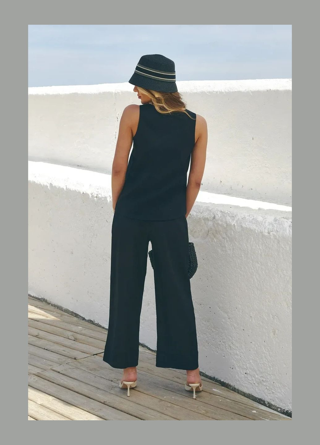 Укороченные брюки. Черный Seventeen (334731711)