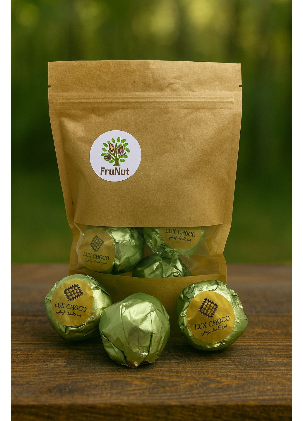 Дубайські цукерки, 1 шт (подрібнений мигдаль та фісташка 3104) FruNut (371500770)