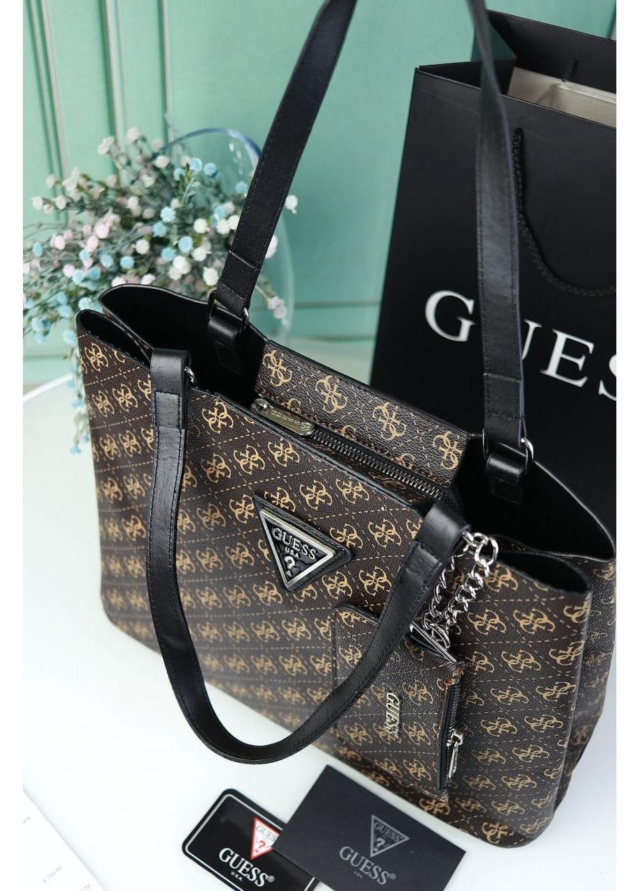 Сумка жіноча шопер Люкс коричневий No Brand (369935693)