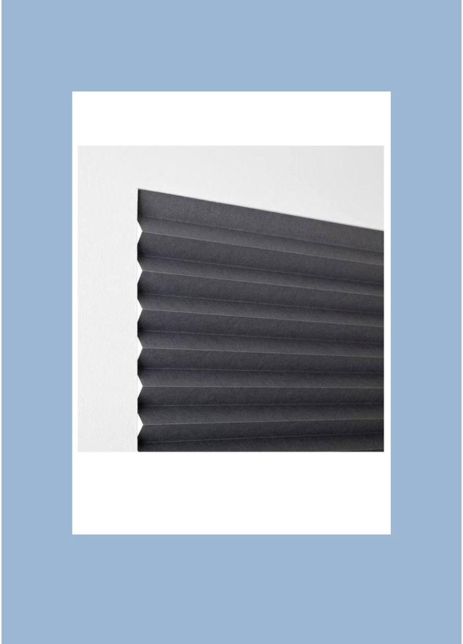 Жалюзи-плиссе Blackout темно-серый 190*100 см IKEA (360728633)