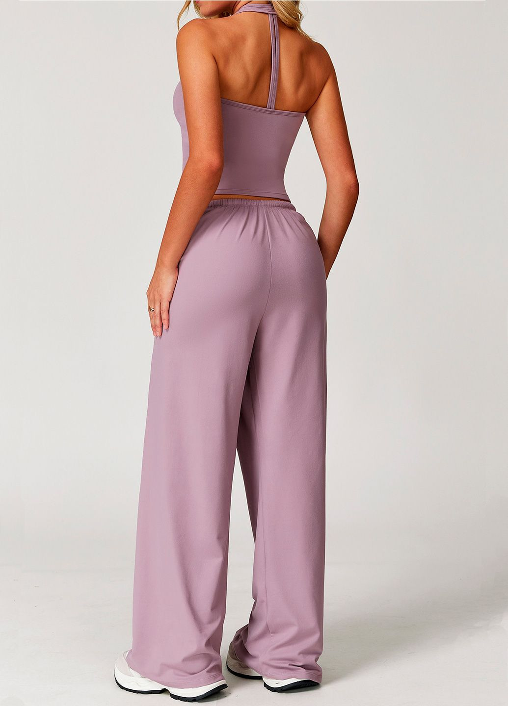 Женский спортивный комплект Этер, костюм для спорта топ+штаны, однотонный, Strunka (334256008)