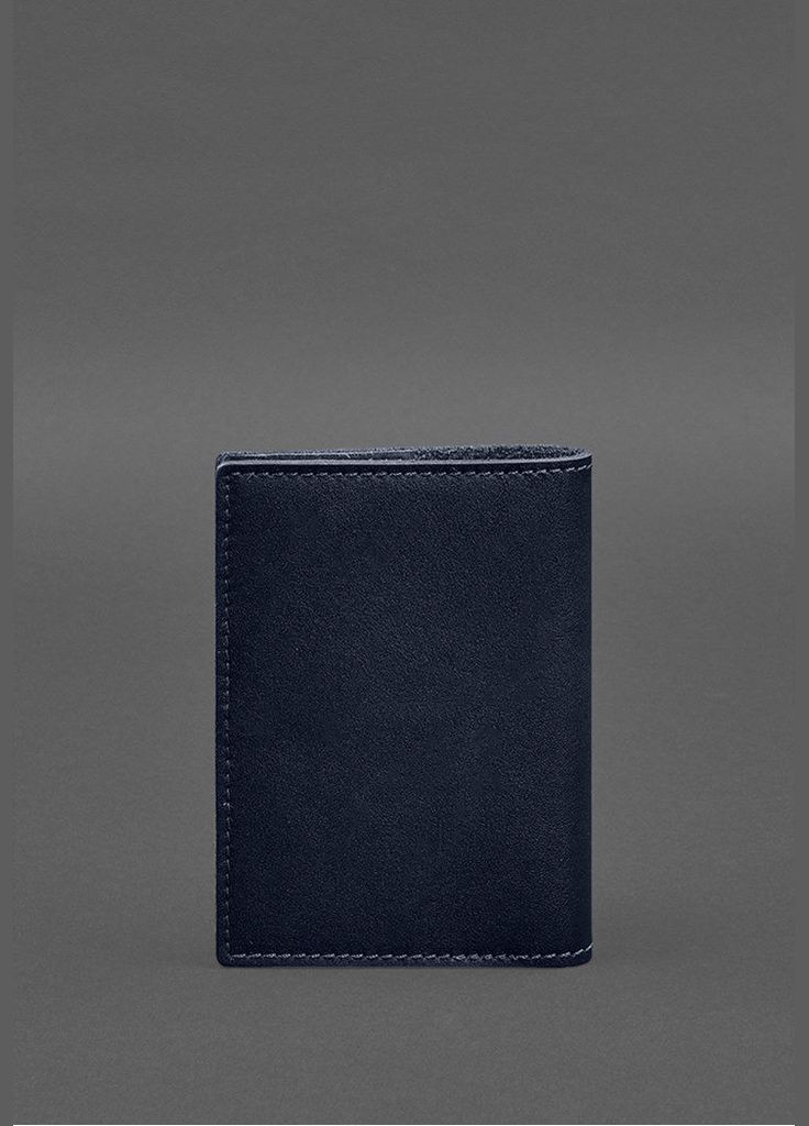 Шкіряна обкладинка для військового квитка з кишенями 7.2 синій краст (A-028343) BlankNote (328961457)