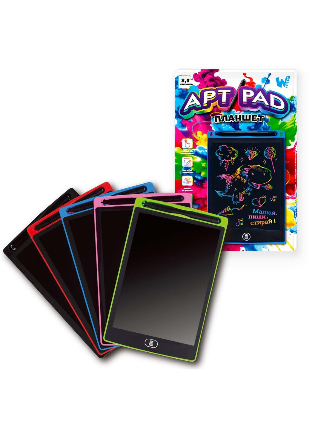 Планшет для рисования 8.5 87166 Зеленый (2000990754844) shop (2000990754844) WToys (318092919)