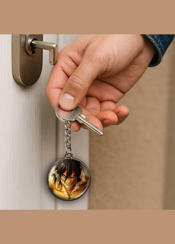Набор подвеска (кулон) и брелок Аниме Атака Титанов #09 (подарочный набор) No Brand (332633766)