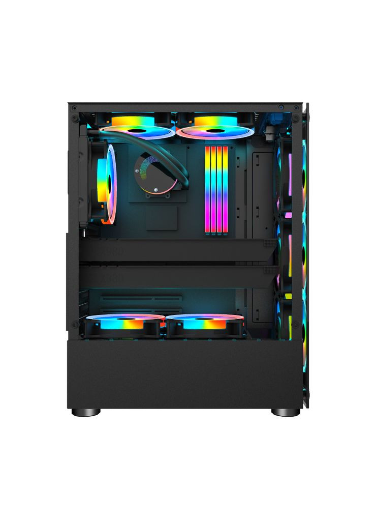 Корпус (m490736) 1STPLAYER V2-A-BK-4F1 (369036157)