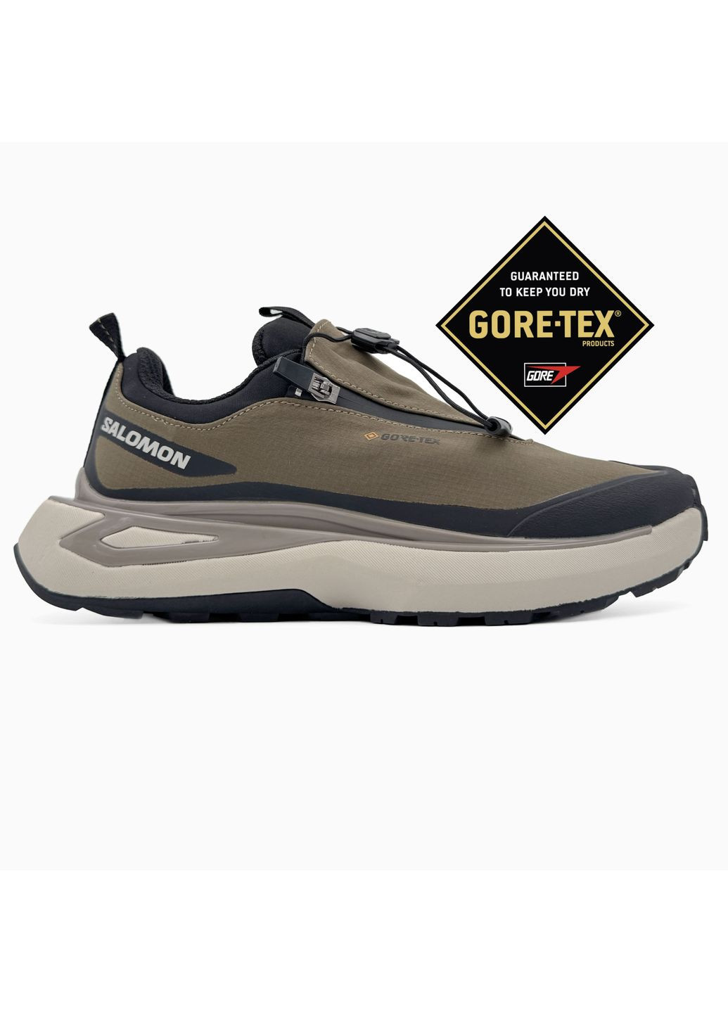 КРОССОВКИ ЖЕНСКИЕ SALOMON ODYSSEY GORE-TEX OLIVE САЛОМОН ОДИСЕЙ No Brand комбинированные демисезоны (367174535)