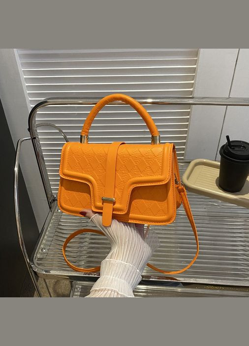 Жіноча сумка 4354 крос-боді помаранчева No Brand (326487617)